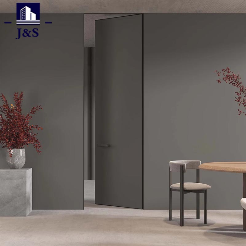 Реттелетін көрінбейтін есіктің минималистік жақтауы жоқ